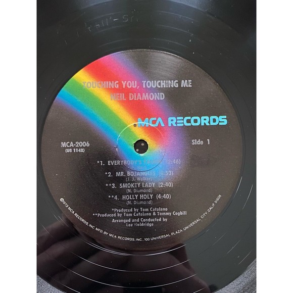 Neil Diamond Touching You, Touching Me 1973 LP MCA-2006 VG+ Vinyl Bojangles - Picture 6 of 8